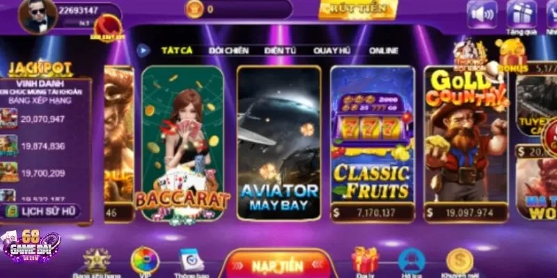 Aviator 68 game bài – Thưởng hấp dẫn với luật chơi hay