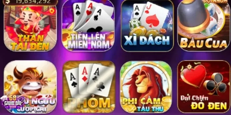 Cá cược cực hay với game bài Phỏm tại 68 game bài