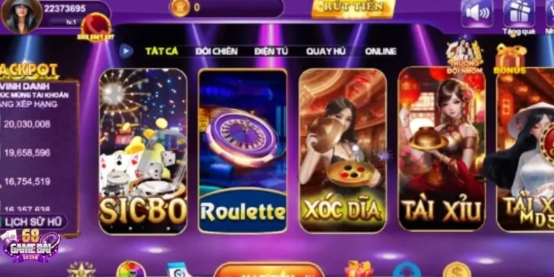 Game Bài 68 - Đỉnh cao giải trí