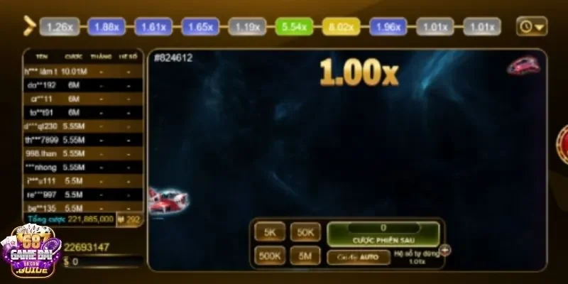 Nhận về game cược hot Aviator tại 68 game bài