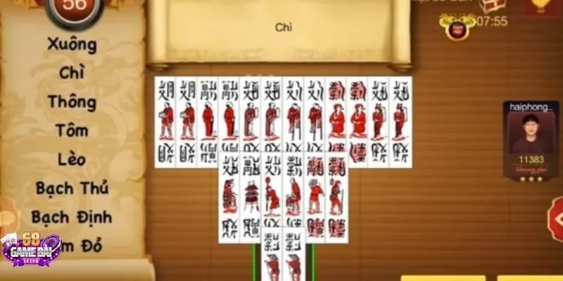 Tổ hợp game bài Chắn không quá phức tạp