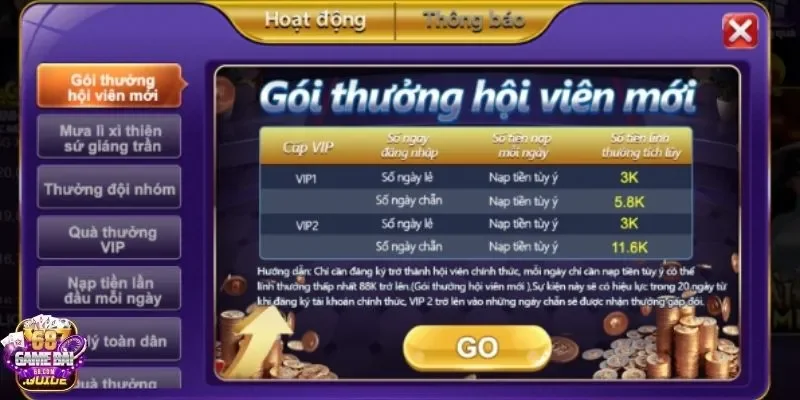 Trải nghiệm 68gamebai với nhiều siêu phẩm giải trí đình đám
