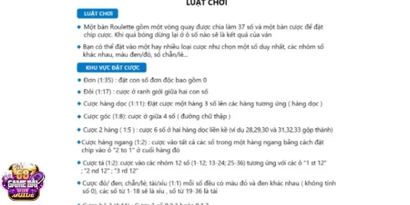 68gamebai cung cấp luật chơi hấp dẫn