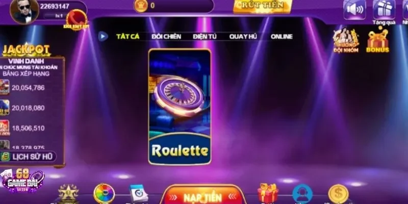 68gamebai hân hạnh giới thiệu game tài xỉu hay – Roulette