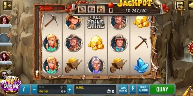 Bảng chơi slot hấp dẫn tại Gold Country 68gamebai