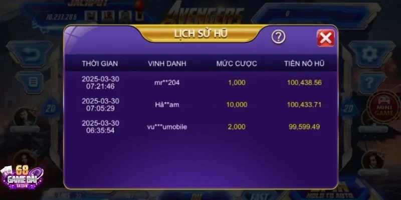 Cơ hội chinh phục thưởng nổ hũ đến bất ngờ