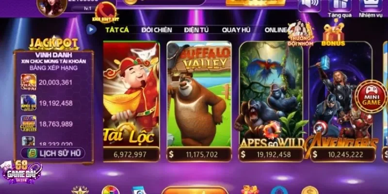 Đăng ký chơi game nổ hũ Buffalo Valley 68gamebai thú vị