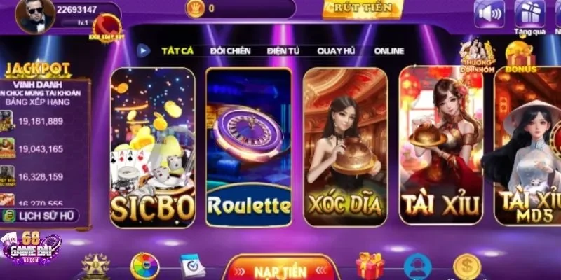 Hoà mình vào Sicbo cùng 68gamebai – thưởng cực khủng