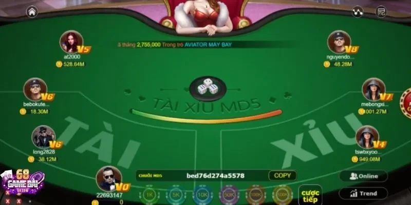 Tài Xỉu MD5 68gamebai - cược hay, thưởng ấn tượng