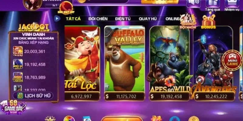 Top game bài đổi thưởng đáng trải nghiệm chơi 68gamebai